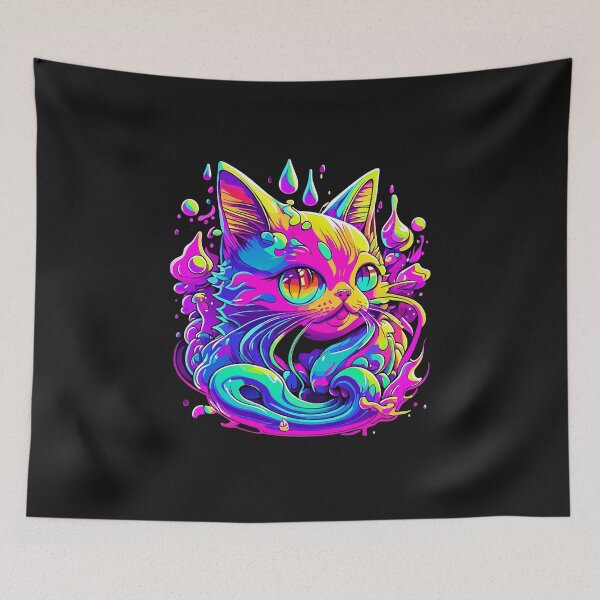 Item preview, Cat Slime Art - Playful and Mesmerizing Feline Slime Creations! designed and sold by Watchara Aekcheen.