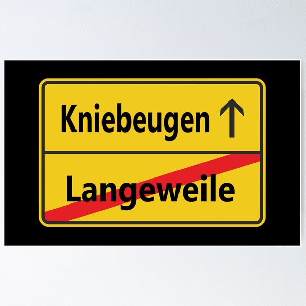 Item preview, Langeweile? Kniebeugen designed and sold by NT99.