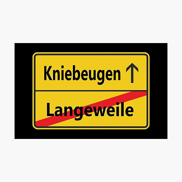 Item preview, Langeweile? Kniebeugen designed and sold by NT99.