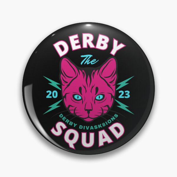 Artikelvorschau, Roller Derby The Derby Squad Derby Divask8ions Fuchsia Cat entworfen und verkauft von Soundpups.