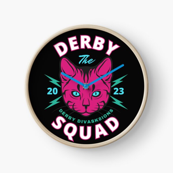Item preview, Roller Derby The Derby Squad Derby Divask8ions Fuchsia Cat designed and sold by Soundpups.