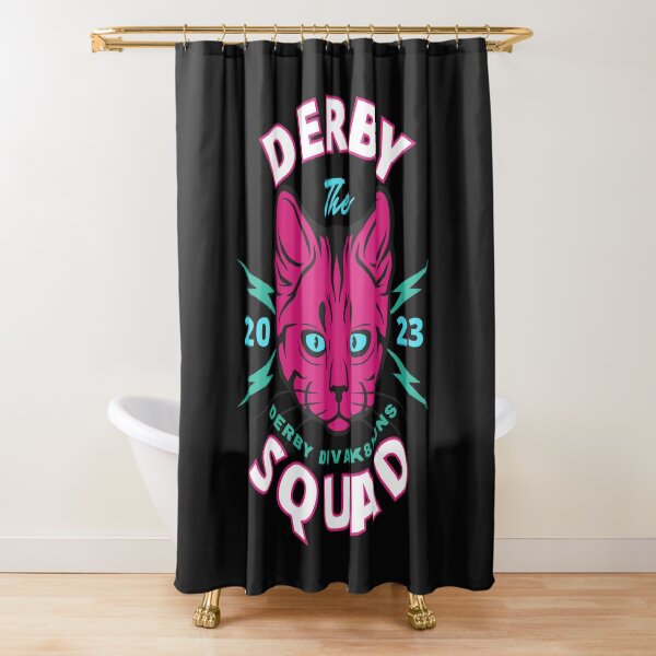 Item preview, Roller Derby The Derby Squad Derby Divask8ions Fuchsia Cat designed and sold by Soundpups.