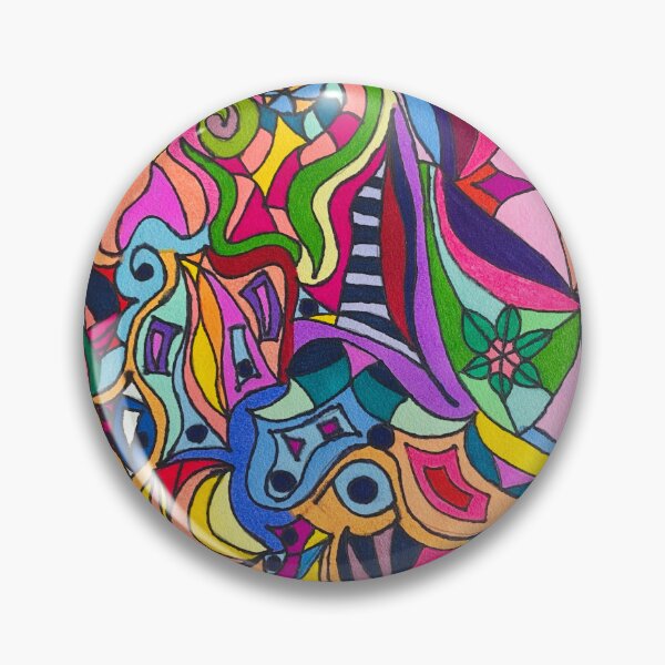 Item preview, Trippy Rainbow Zentangle designed and sold by artbyalette.
