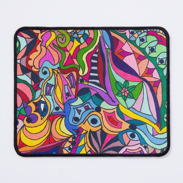 Item preview, Trippy Rainbow Zentangle designed and sold by artbyalette.