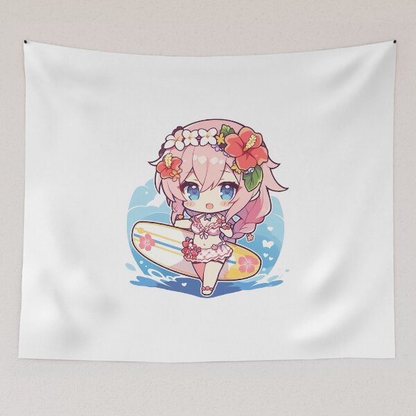 Item preview, Hawaiian Surfer Chibi Art designed and sold by storyofdavid.