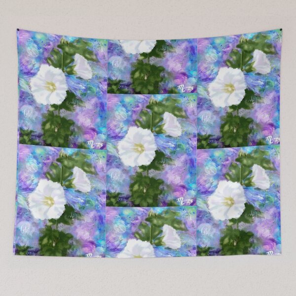 Item preview, Whimsical Hollyhock Abstract designed and sold by oceanlady65.