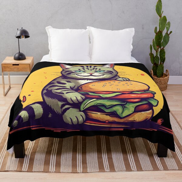 Item preview, Cat Loves Burger designed and sold by OsDesign95.