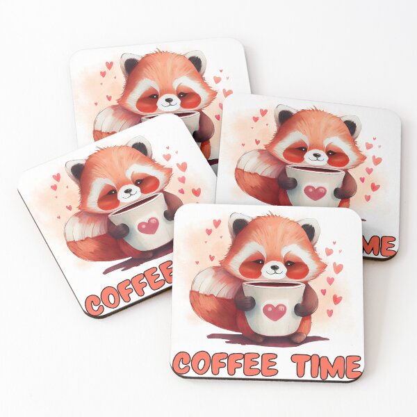 Item preview, Fox drinking coffee designed and sold by sikkoraaSHoOP.
