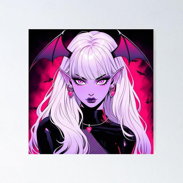 Dark Anime Demon Boy Horns Vampire Beauty Art Canvas Art Poster and Wall  Art Picture Print Modern Family Bedroom Decor Posters 20x30inch(50x75cm) :  : Home
