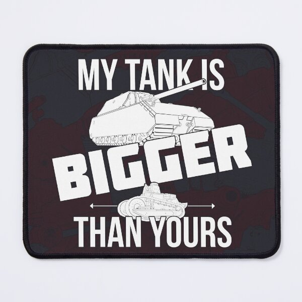 Item preview, My tank is bigger than yours (black and white version) designed and sold by FAawRay.
