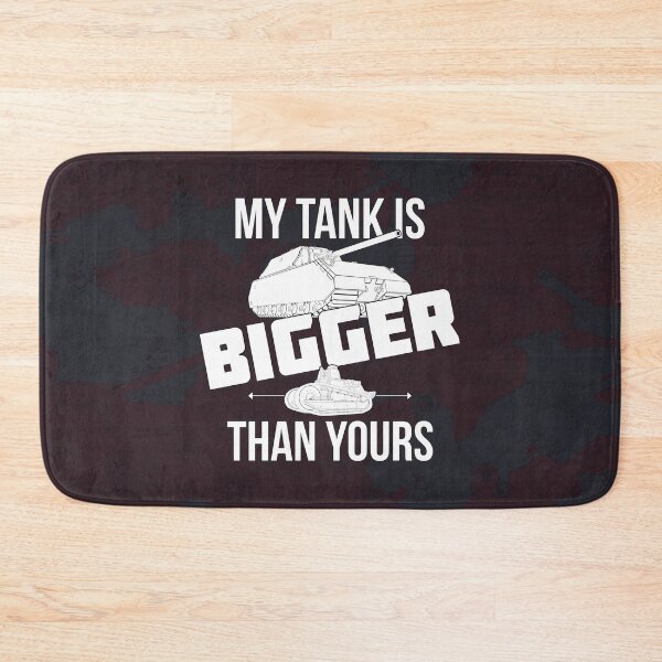 Item preview, My tank is bigger than yours (black and white version) designed and sold by FAawRay.