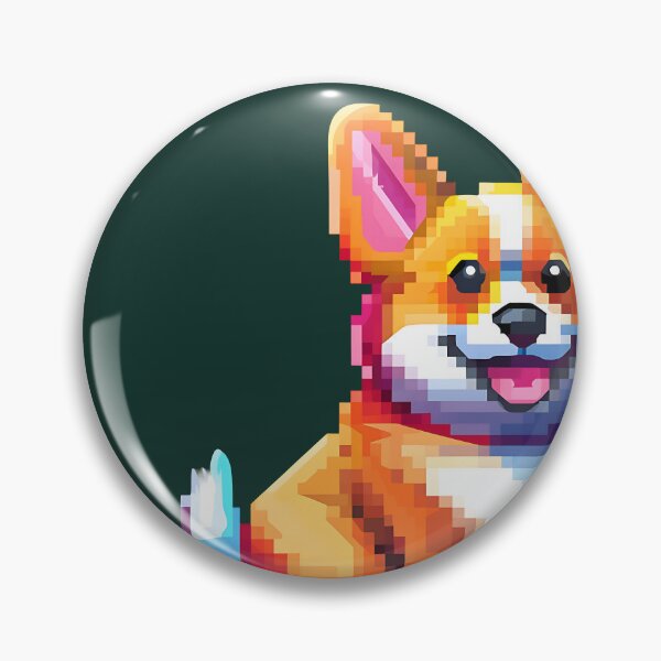 Artikelvorschau, Pixel Pup: Eine bezaubernde Corgi-Illustration entworfen und verkauft von vadimcarazan.