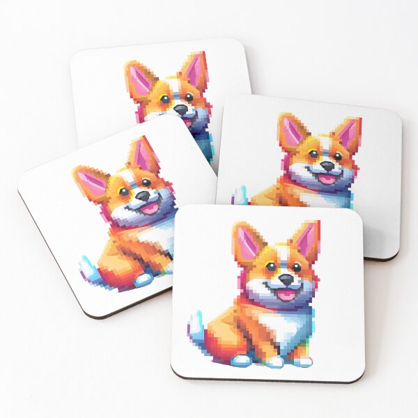 Item preview, Pixel Pup: A Charming Corgi Illustration designed and sold by vadimcarazan.