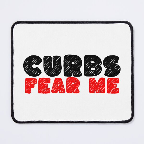 Item preview, Curbs Fear Me Funny Bumper Sticker designed and sold by SharpThreadZ.