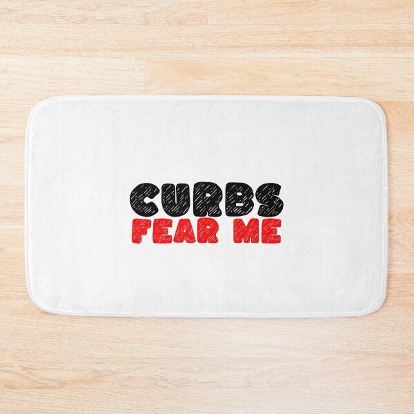 Item preview, Curbs Fear Me Funny Bumper Sticker designed and sold by SharpThreadZ.