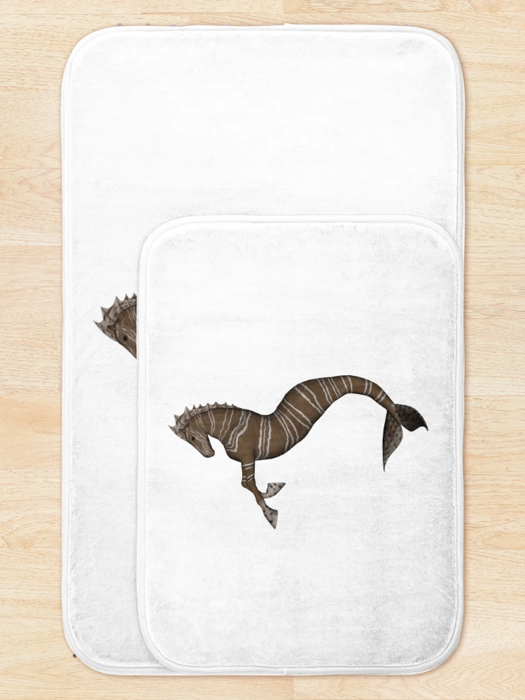 Thumbnail 5 of 6, Bath Mat, Hippocampus designed and sold by Rivendell Digital Studios.