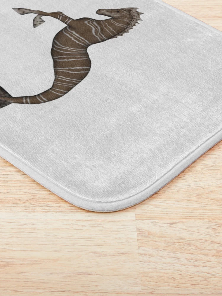 Thumbnail 3 of 6, Bath Mat, Hippocampus designed and sold by Rivendell Digital Studios.