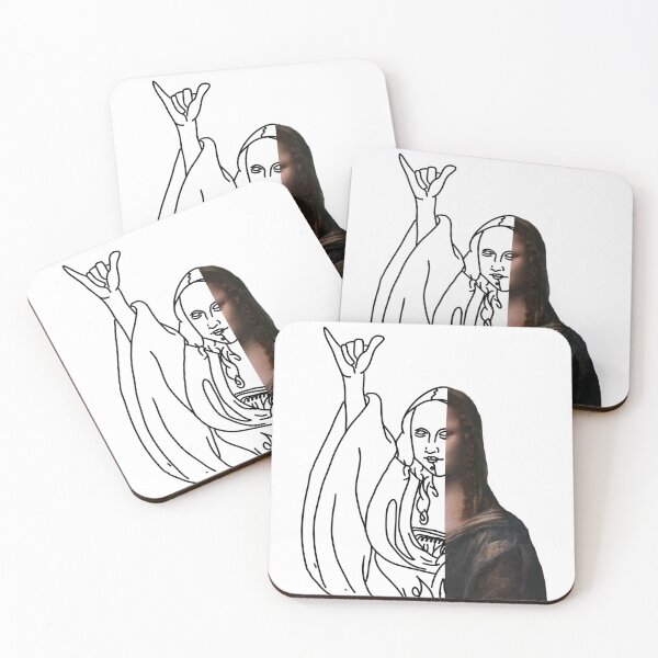 Item preview, Mona Lisa Line Art Mixed Media designed and sold by clients.