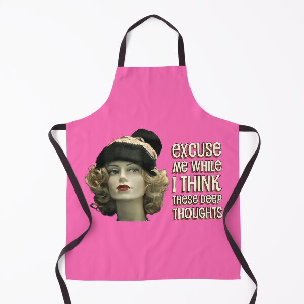Item preview, Blonde Mannequin Woman Thinking Deep Thoughts Pink Background designed and sold by ToadsWorkshop.