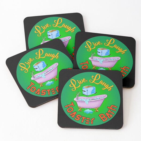 Item preview, Live, Laugh, Toaster Bath designed and sold by Kryptid Kreations.