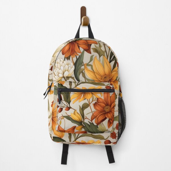 Item preview, Early Autumn Flowers—Warm Colors of Early Fall, Autumn Floral Seamless Pattern, Fall Print, Flower Background, Floral Wallpaper Art designed and sold by ignasirus.