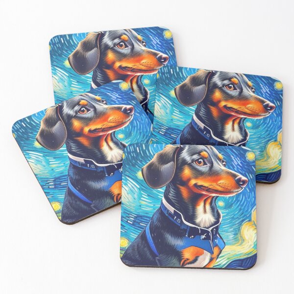 Item preview, Van gogh Starry Night Dachshund  designed and sold by Vangoholic.