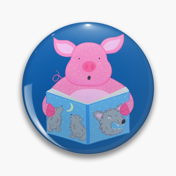 Artikelvorschau, Tiere mit Büchern Teil 2 – Schwein liest gruselige Gute-Nacht-Geschichte entworfen und verkauft von NashTheArtist.