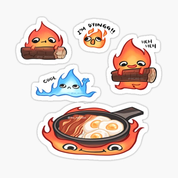 Calcifer Sticker for Sale by alliegriese