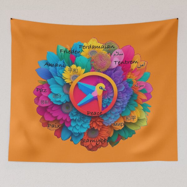 Item preview, Peace Around the World designed and sold by ToquamsGraphics.