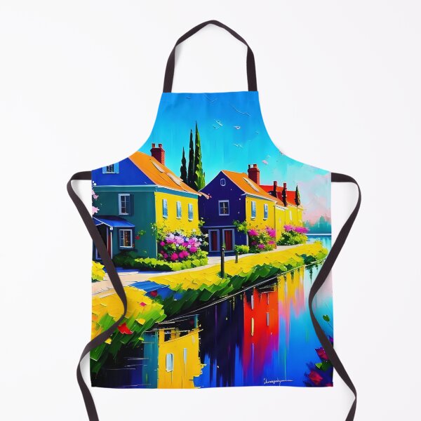 Item preview, Houses On The Canal designed and sold by ArtsyWishesShop.