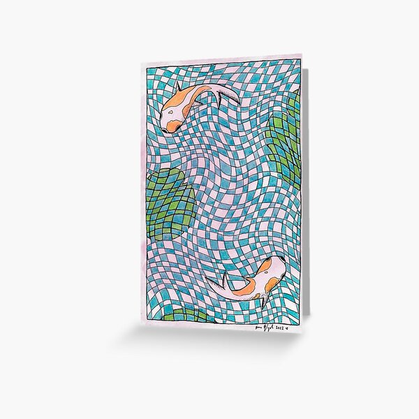 Koi Fish Greeting Cards for Sale