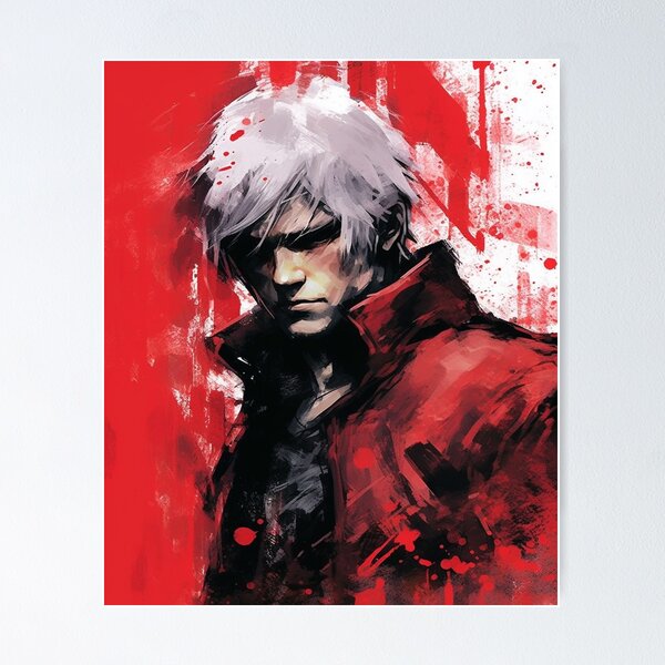 Dante Devil May Cry Anime Manga Wall Poster Scroll