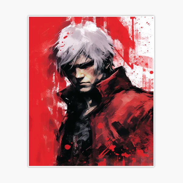 Dante - Devil May Cry - Fury Sticker for Sale by Splatter-arts