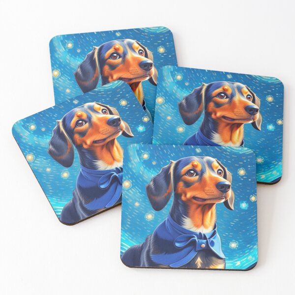Item preview, Van gogh Starry Night Dachshund  designed and sold by Vangoholic.