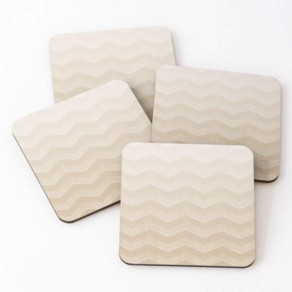 Item preview, Almond Buff Tan Chevron Ombre designed and sold by coverinlove.