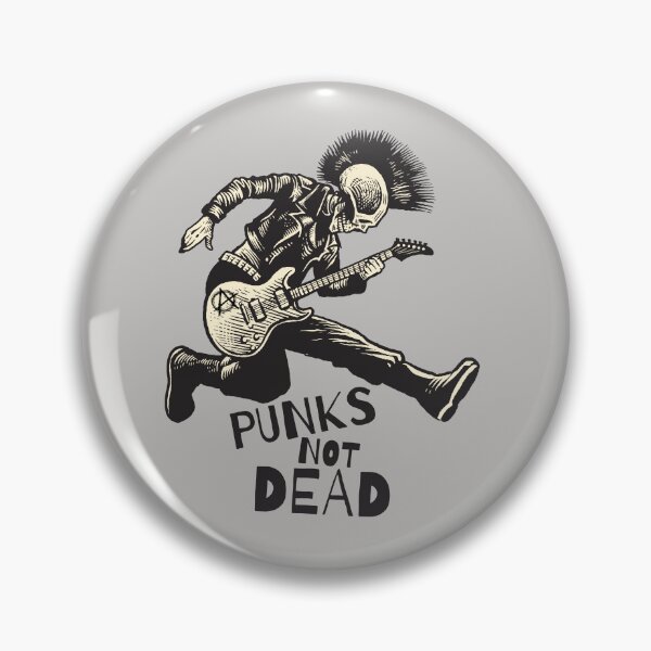 Item preview, "Punks Not Dead" - Mohican Skeleton Punk Rocker. designed and sold by paulo silveira.