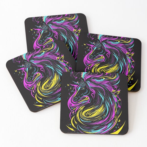Item preview, black unicorn designed and sold by ViktorVigo.