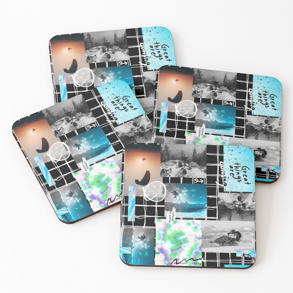 Item preview, Coasters (Set of 4) designed and sold by BlackCatLab.