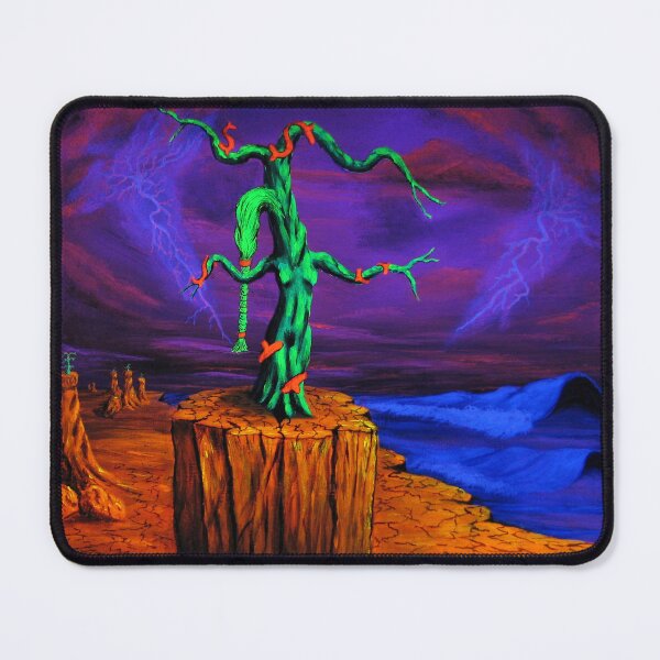Item preview, Blacklight Trippy Psychedelic Surreal Landscape Hippie Decor designed and sold by Vincent Monaco.