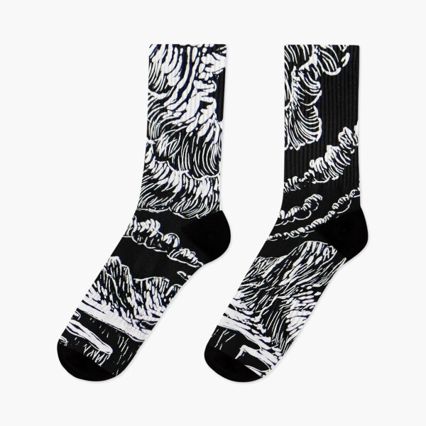 Item preview, Surreal Trippy Tornado Canyon TWISTER Storm - black and white designed and sold by Vincent Monaco.