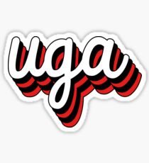 UGA Retro Sticker