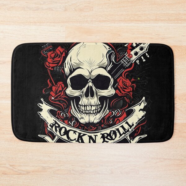 Item preview, Rock N Roll Skull designed and sold by FrozenPolarBear.