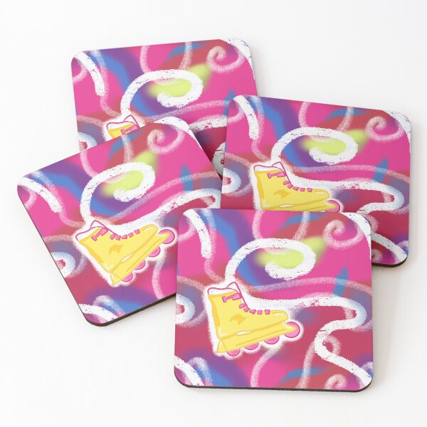 Item preview, 80s Rollerskates Pattern designed and sold by RoserinArt.