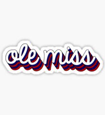 Ole Miss Retro Sticker