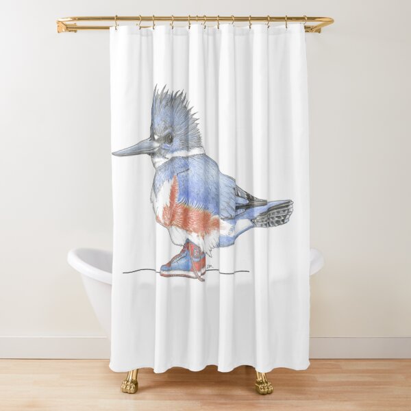Item preview, Belted Kingfisher in High Tops designed and sold by JimsBirds.