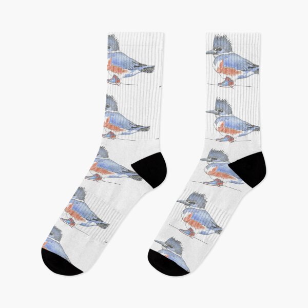 Item preview, Belted Kingfisher in High Tops designed and sold by JimsBirds.