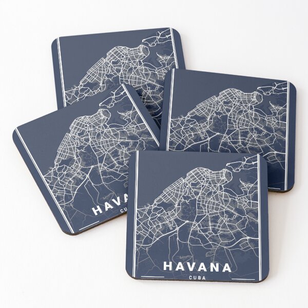 Item preview, City Map of Havana Light City Map designed and sold by More than Myriad.