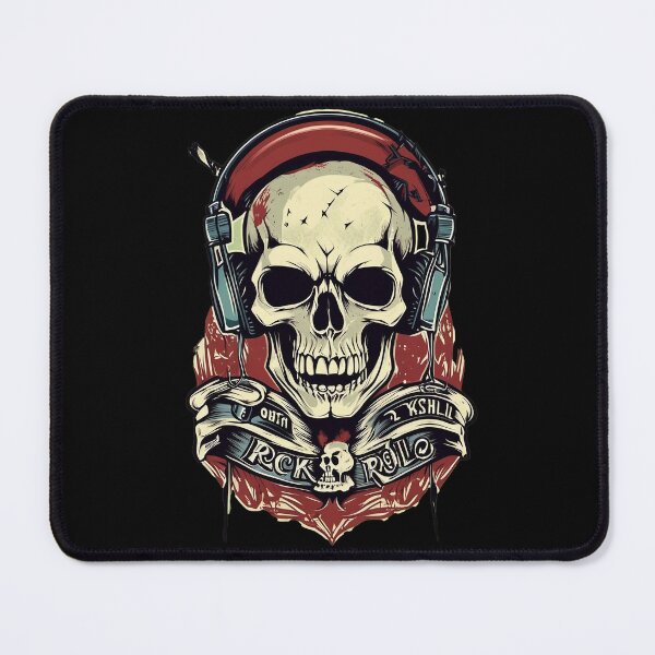 Item preview, Rock N Roll Skull designed and sold by FrozenPolarBear.