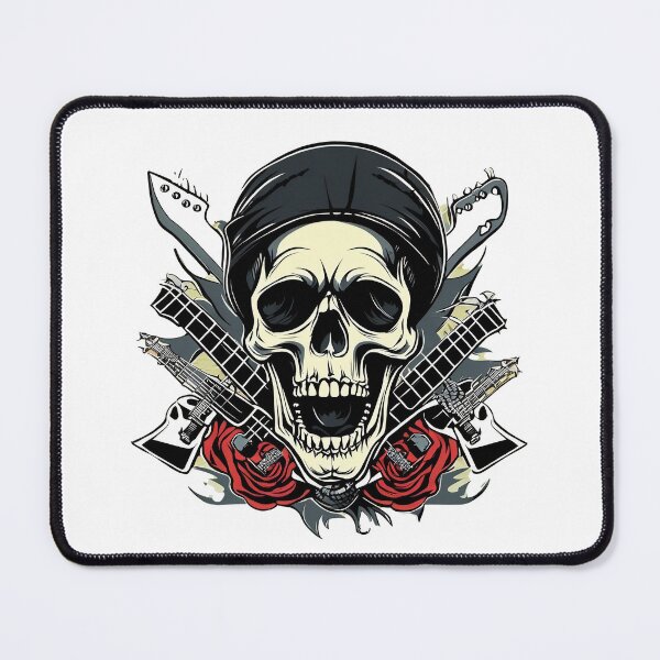 Item preview, Rock N Roll Skull designed and sold by FrozenPolarBear.