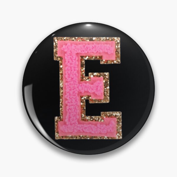 Item preview, E - Bubblegum Glitter Varsity Letter Patches 	 	 designed and sold by ddqybeuwjxo24.